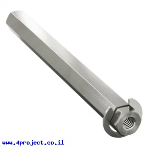 מוט REX 8mm פלדה עם טבעת - אורך 80 מ"מ