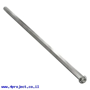 מוט REX 8mm פלדה עם טבעת - אורך 312 מ"מ