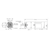 מנוע 36Dx134L מהירות 30rpm @ 12V עם מקודד - סדרה 5203 - ציר REX קצר