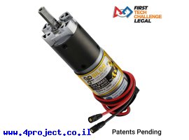 תמונה של מוצר מנוע 36Dx125L מהירות 43rpm @ 12V עם מקודד - סדרה 5203 - ציר REX קצר