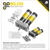 מנוע 36Dx125L מהירות 60rpm @ 12V עם מקודד - סדרה 5203 - ציר REX קצר