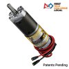 מנוע 36Dx125L מהירות 84rpm @ 12V עם מקודד - סדרה 5203 - ציר REX קצר