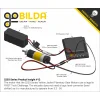 מנוע 36Dx125L מהירות 117rpm @ 12V עם מקודד - סדרה 5203 - ציר REX קצר