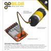 מנוע 36Dx116L מהירות 223rpm @ 12V עם מקודד - סדרה 5203 - ציר REX קצר