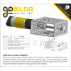 מנוע 36Dx116L מהירות 223rpm @ 12V עם מקודד - סדרה 5203 - ציר REX קצר