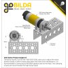 מנוע 36Dx116L מהירות 223rpm @ 12V עם מקודד - סדרה 5203 - ציר REX קצר