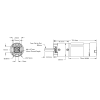מנוע 36Dx116L מהירות 223rpm @ 12V עם מקודד - סדרה 5203 - ציר REX קצר