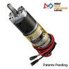 מנוע 36Dx116L מהירות 223rpm @ 12V עם מקודד - סדרה 5203 - ציר REX קצר