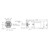 מנוע 36Dx116L מהירות 312rpm @ 12V עם מקודד - סדרה 5203 - ציר REX קצר