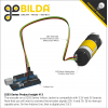 מנוע 36Dx108L מהירות 1150rpm @ 12V עם מקודד - סדרה 5203 - ציר REX קצר