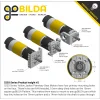 מנוע 36Dx108L מהירות 1620rpm @ 12V עם מקודד - סדרה 5203 - ציר REX קצר