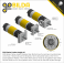 מנוע 36Dx108L מהירות 1620rpm @ 12V עם מקודד - סדרה 5203 - ציר REX קצר