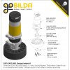 מנוע 36Dx108L מהירות 6000rpm @ 12V עם מקודד - סדרה 5203 - ציר REX קצר