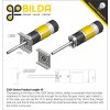 מנוע 36Dx125L מהירות 43rpm @ 12V עם מקודד - סדרה 5204 - ציר REX ארוך