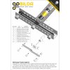 מנוע 36Dx125L מהירות 43rpm @ 12V עם מקודד - סדרה 5204 - ציר REX ארוך