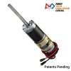 מנוע 36Dx125L מהירות 43rpm @ 12V עם מקודד - סדרה 5204 - ציר REX ארוך