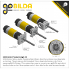 מנוע 36Dx125L מהירות 60rpm @ 12V עם מקודד - סדרה 5204 - ציר REX ארוך