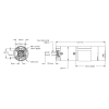 מנוע 36Dx125L מהירות 84rpm @ 12V עם מקודד - סדרה 5204 - ציר REX ארוך