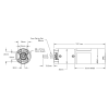 מנוע 36Dx125L מהירות 117rpm @ 12V עם מקודד - סדרה 5204 - ציר REX ארוך