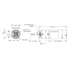 מנוע 36Dx116L מהירות 223rpm @ 12V עם מקודד - סדרה 5204 - ציר REX ארוך
