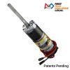 מנוע 36Dx116L מהירות 223rpm @ 12V עם מקודד - סדרה 5204 - ציר REX ארוך