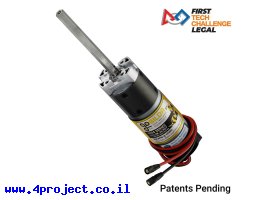 תמונה של מוצר מנוע 36Dx116L מהירות 312rpm @ 12V עם מקודד - סדרה 5204 - ציר REX ארוך