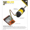 מנוע 36Dx116L מהירות 435rpm @ 12V עם מקודד - סדרה 5204 - ציר REX ארוך