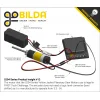 מנוע 36Dx116L מהירות 435rpm @ 12V עם מקודד - סדרה 5204 - ציר REX ארוך
