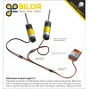 מנוע 36Dx116L מהירות 435rpm @ 12V עם מקודד - סדרה 5204 - ציר REX ארוך