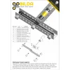 מנוע 36Dx116L מהירות 435rpm @ 12V עם מקודד - סדרה 5204 - ציר REX ארוך