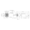 מנוע 36Dx116L מהירות 435rpm @ 12V עם מקודד - סדרה 5204 - ציר REX ארוך