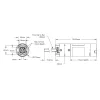 מנוע 36Dx116L מהירות 435rpm @ 12V עם מקודד - סדרה 5204 - ציר REX ארוך