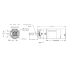 מנוע 36Dx108L מהירות 1150rpm @ 12V עם מקודד - סדרה 5204 - ציר REX ארוך