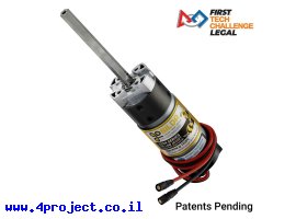 תמונה של מוצר מנוע 36Dx108L מהירות 1620rpm @ 12V עם מקודד - סדרה 5204 - ציר REX ארוך