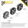 גלגל שיניים MOD0.8, ציר 14 מ"מ, פלסטיק - 46 שיניים