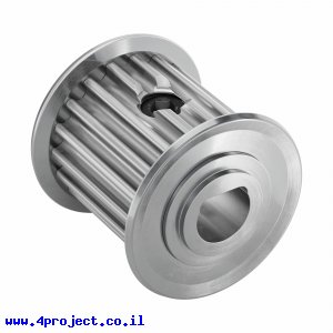 גלגלת רצועת תזמון 3mm HTD לציר 6 מ"מ - 18 שיניים