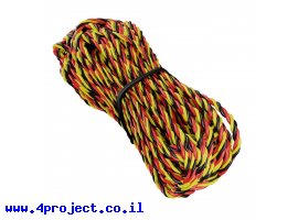 תמונה של מוצר כבל 3 מוליכים AWG22 שזורים - 15 מטר