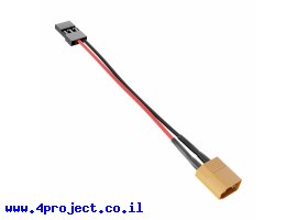 תמונה של מוצר מתאם מחבר XT30 זכר ל-TJC8 נקבה - כבל 60 מ"מ