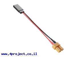 תמונה של מוצר מתאם מחבר XT30 נקבה ל-TJC8 זכר - כבל 60 מ"מ