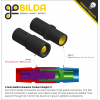 מחבר Bullet 3.5mm זכר עם חוטים AWG16