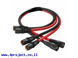 תמונה של מוצר כבל מפצל למחברי Bullet 3.5mm - אורך 150 מ"מ