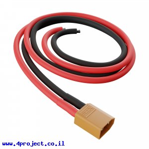 מחבר XT30 זכר עם חוטים AWG16