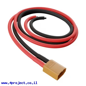 מחבר XT30 זכר עם חוטים AWG16