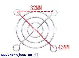תמונה של מוצר רשת הגנה למאוורר 40 מ"מ