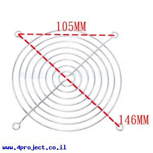 רשת הגנה למאוורר 120 מ"מ