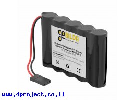 תמונה של מוצר סוללה נטענת - NiMH 6V/2700mAh