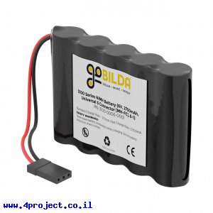 סוללה נטענת - NiMH 6V/2700mAh