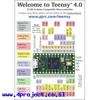 מוצר נלווה - אלון של Teensy 4.0 ללא מחברים