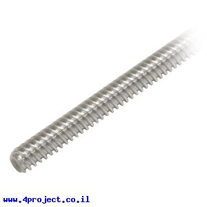 בורג הנעה 8mm ACME, תנועה של 8 מ"מ לסיבוב - אורך 12"