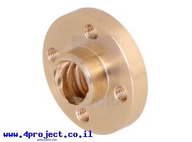תמונה של מוצר אום לבורג הנעה 8mm, תנועה של 8 מ"מ לסיבוב - הברגה M3